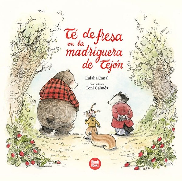 Te de fresa en la madriguera de tejon