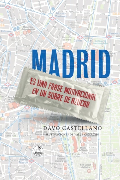 Madrid es una frase motivacional en un sobre de azúcar