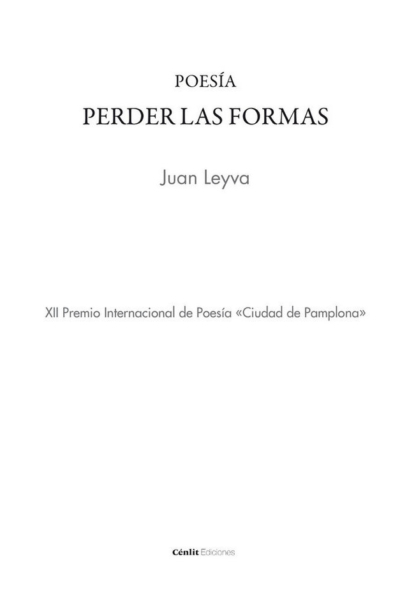 Poesía. Perder las formas