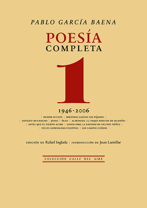 Poesia completa, 1