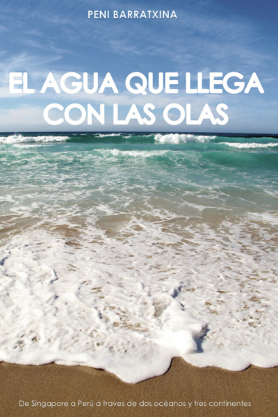 El agua que llega con las olas