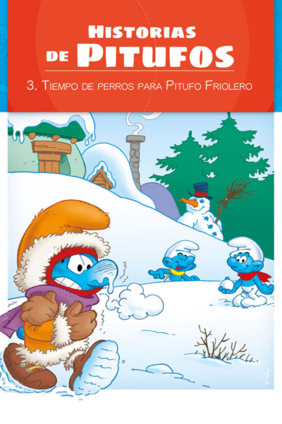 Los pitufos - historias de pitufos- tiempo de perros para pitufo friolero