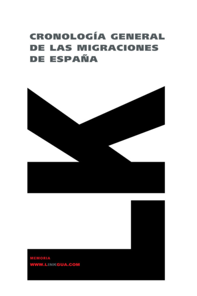 Cronolog¡a general de las migraciones de España