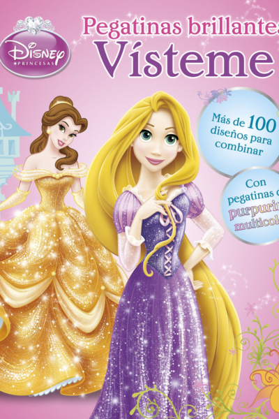 Princesas. Vísteme. Pegatinas brillantes