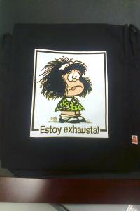 Bandolera mafalda estoy exhausta
