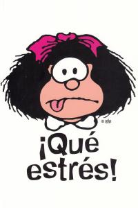 Mafalda que estres cuaderno grande