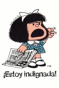 Mafalda estoy indignada cuaderno grande